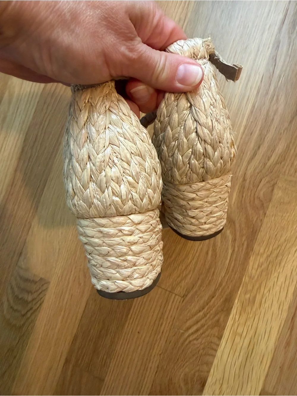Steve Madden Girl’s Cream Braided Strap Sandals
